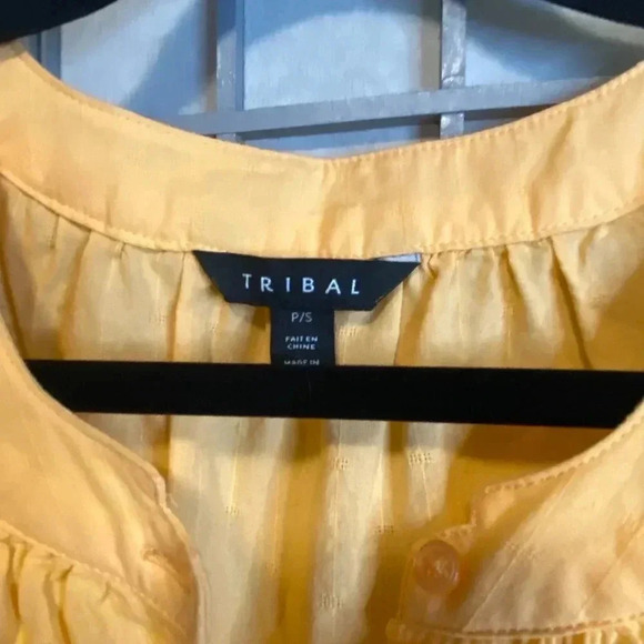 TRIBAL - Melon coloured blouse - SZ Small - Picture 3 of 3
